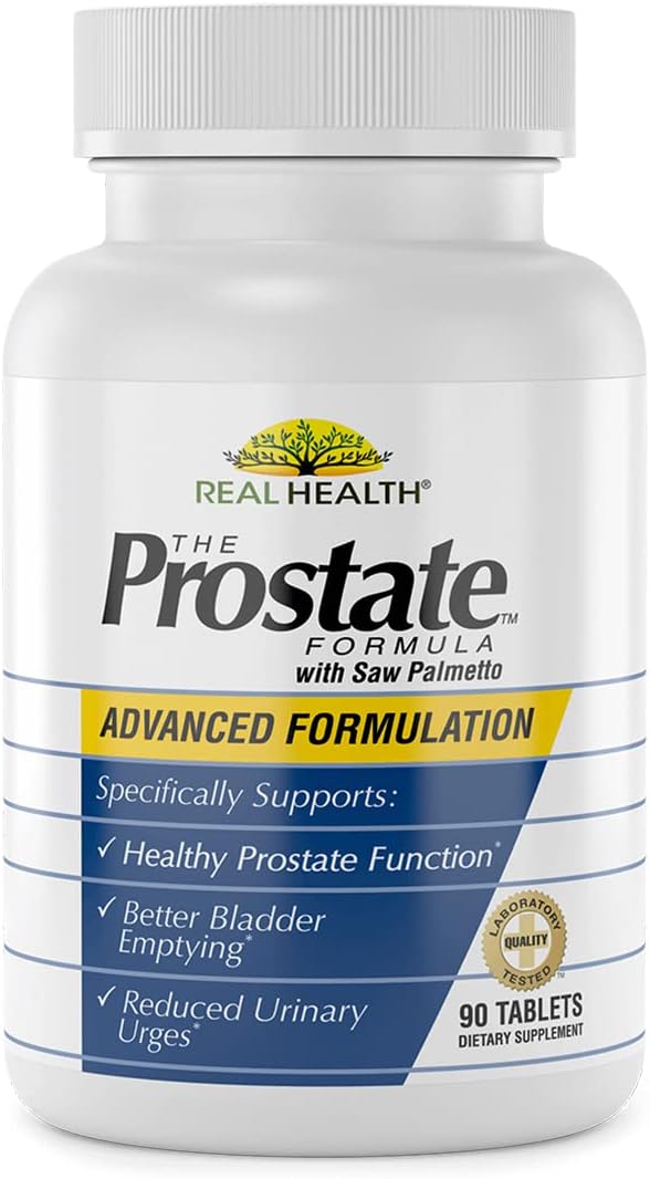 Real Health The Prostate Formula - Prostate Supplements for Men, Prostate Health, Prostate Relief, Saw Palmetto for Men, Prostate Vitamins - 90 Count