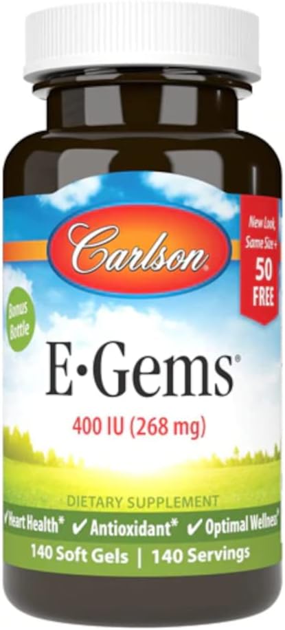 Carlson E-GEMS - 400 IU - 140 Softgels