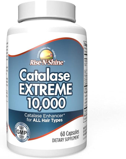 Catalase Extreme Supplement 10,000 - Supplement with Saw Palmetto, Biotin, Fo-Ti, PABA - Hair Supplements for Strong Hair Support- 180 Capsules - Pack of 3 (90-Day Supply)