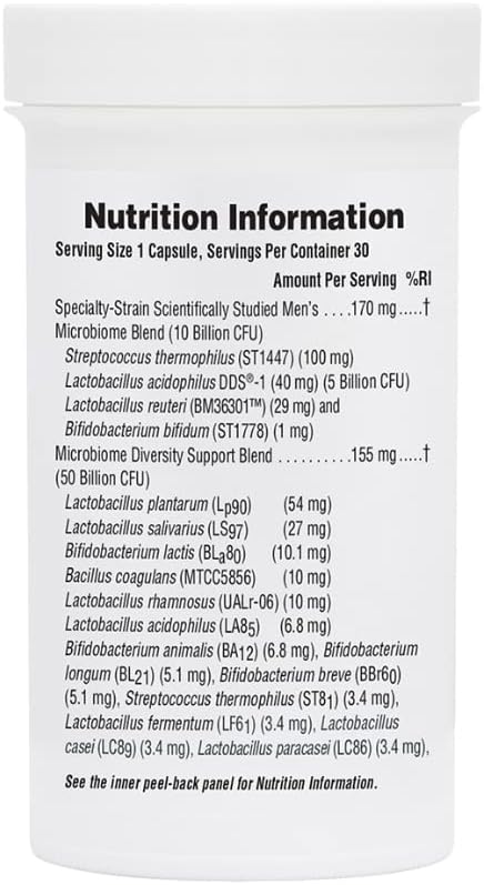 Natures Plus GI Natural Probiotic Men - 30 Capsules - Digestive & Prostate Health, Immune Strength - Includes Saw Palmetto - Gluten Free - 30 Servings