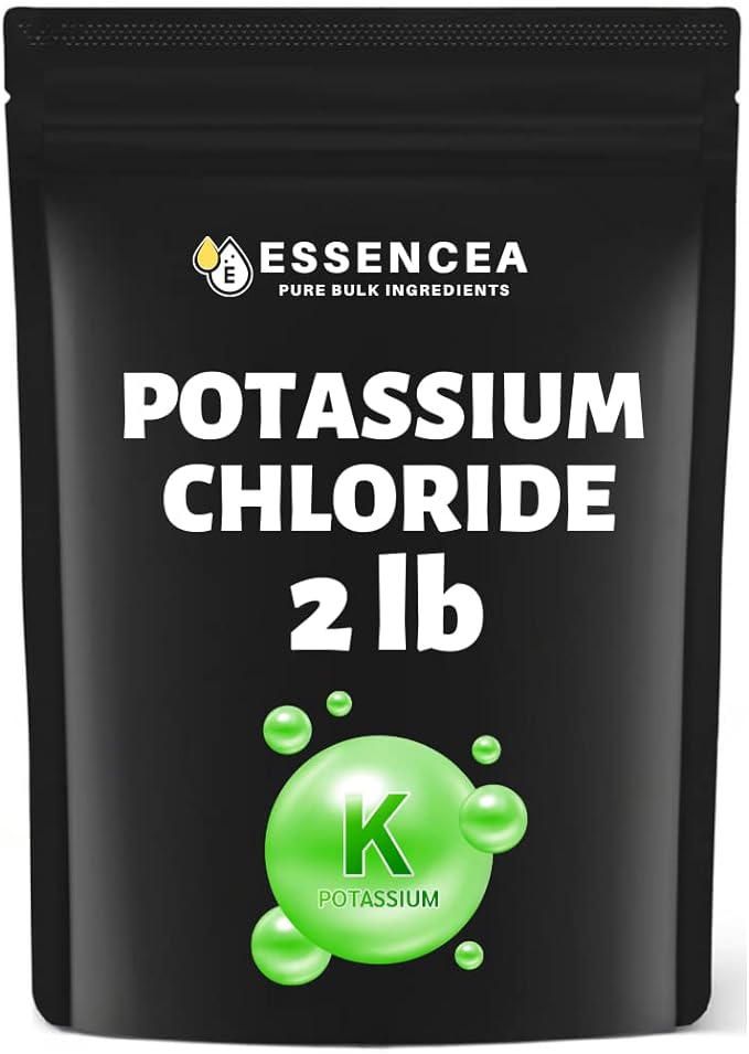 Potassium Chloride 2lb by Essencea Pure Bulk Ingredients | Used as Potassium Supplement | Pure Potassium Chloride Powder (32 Ounces)