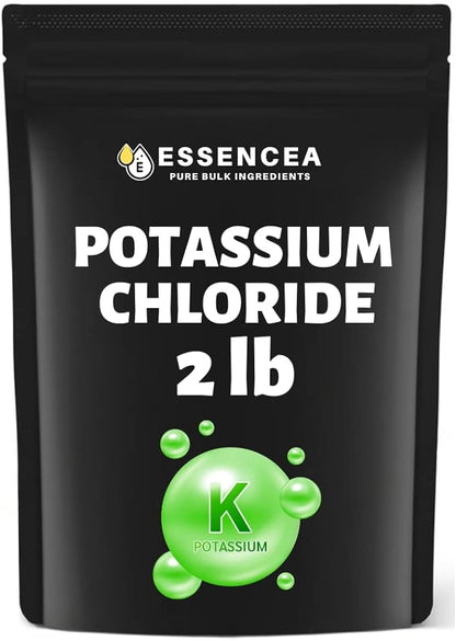 Potassium Chloride 2lb by Essencea Pure Bulk Ingredients | Used as Potassium Supplement | Pure Potassium Chloride Powder (32 Ounces)