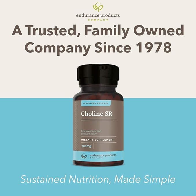 Choline Bitartrate Sustained Release - 300mg 200 Tablet - Promotes Brain Health, Mental Focus & Memory - Prenatal Supplement for Development & Growth - 100% Vegan & Non-GMO Co.