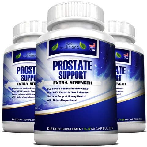 Stop Frequent Urination! The Most Complete Super Prostate Health Support Supplement Pills Formula for Men with 33 Natural Ingredients Including 45% Saw Palmetto Extract. Best for Men's Urinary Health