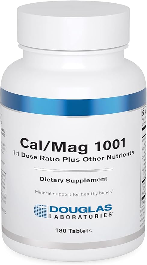 Douglas Laboratories Cal/Mag 1001 | 1:1 Dose Ratio Plus Other Nutrients to Support Healthy Bone Structure | 180 Tablets