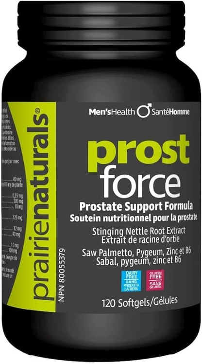 Prairie Naturals Prost Force Prostate Support for Men Softgels, 120 Count