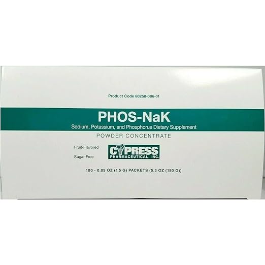 MCK27102700 - Phos-NaK Dietary Supplement Sodium / Potassium / Phosphorus 160 mg - 280 mg - 250 mg Unit Dose, Oral Powder Concentrate Packet Fruit Flavor