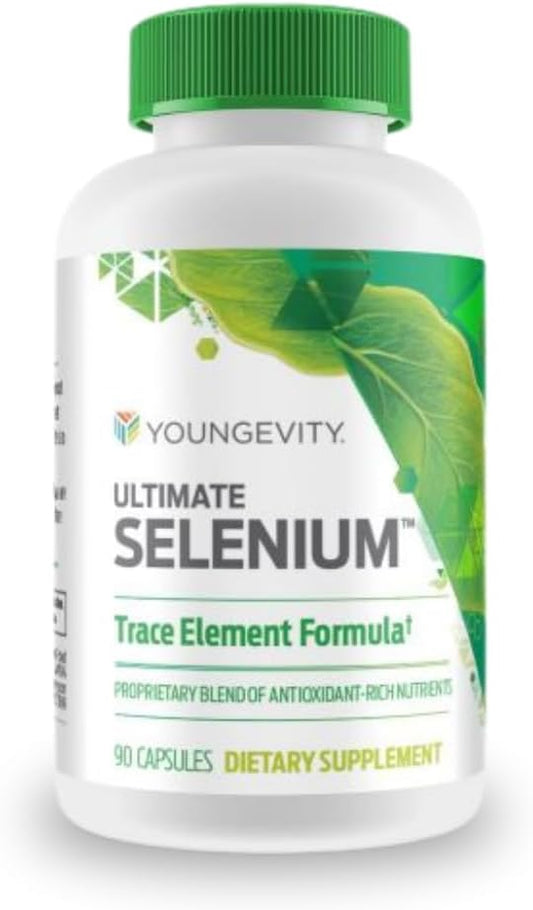 Youngevity Ultimate Selenium + Cofactors - Essential Mineral Supplement for Immune Support, Antioxidant Defense, Thyroid Function, and Cellular Health (I-selenomethionine) - (90 Capsules)