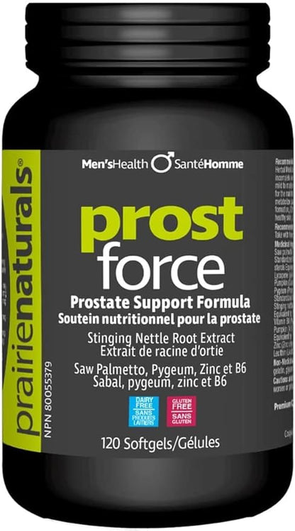 Prairie Naturals Prost Force Prostate Support for Men Softgels, 120 Count