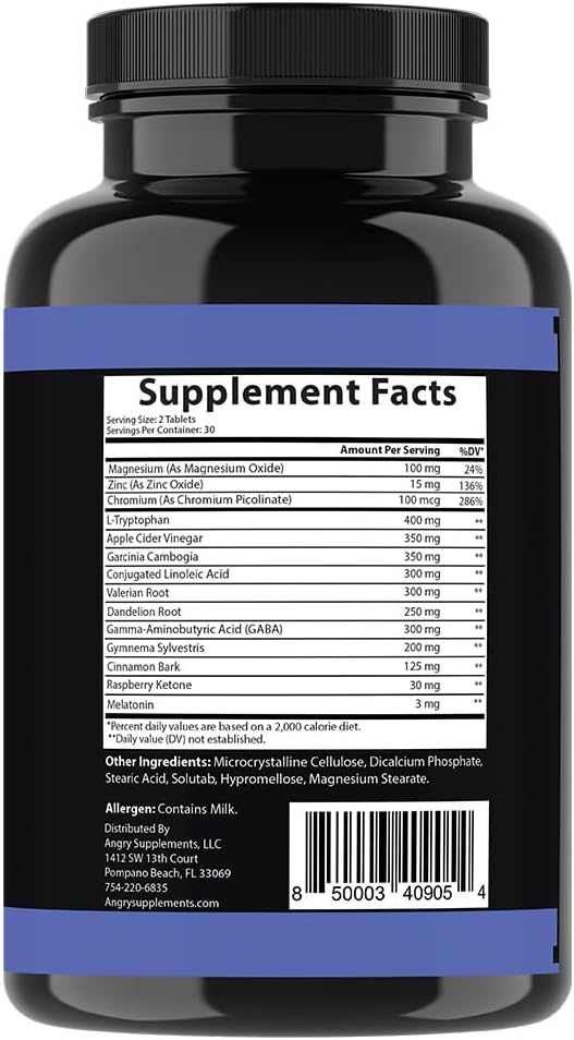 Garcinia Cambogia PM Weight Loss Sleep, All Natural Supplement w/Valerian Root & Melatonin to Help Burn Fat Overnight, Night Time Appetite Suppressant, Vegetarian Formula (1-Bottle)