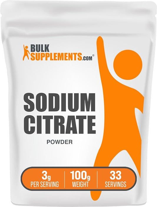 BulkSupplements.com Sodium Citrate Powder - Food Thickener - Sodium Citrate for Cooking (100 Grams - 3.5 oz)