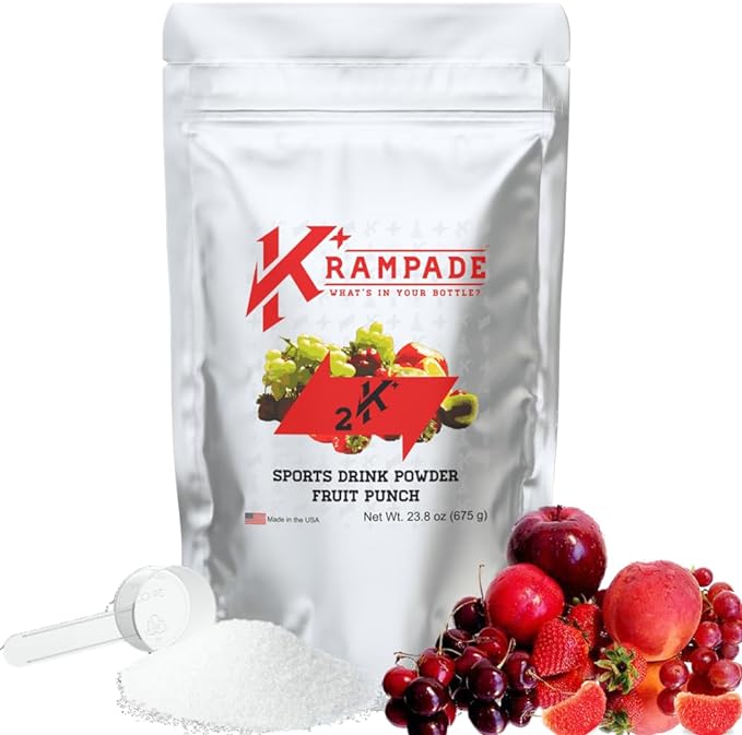 Electrolytes Powder Potassium Supplement - 2000 mg K+, 2X More Than Coconut Water | Cramp Relief and Prevention | Hydration Powder