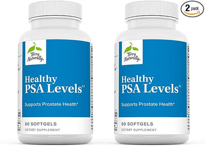 Terry Naturally Healthy PSA Levels - 60 Softgels, Pack of 2 - Supports Prostate Health - Non-GMO, Gluten Free - 60 Total Servings