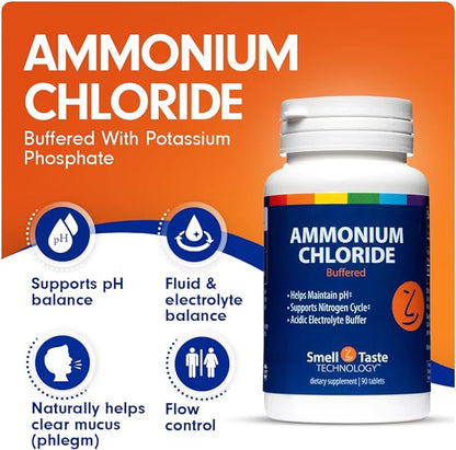 Lyte Balance Ammonium Chloride + Potassium Phosphate Supplement | Nutritional Supplement Buffered w/Potassium Phosphate | Helps Maintain Proper PH Levels, Muscle Building, Mucus & Cough | 90 Tablets