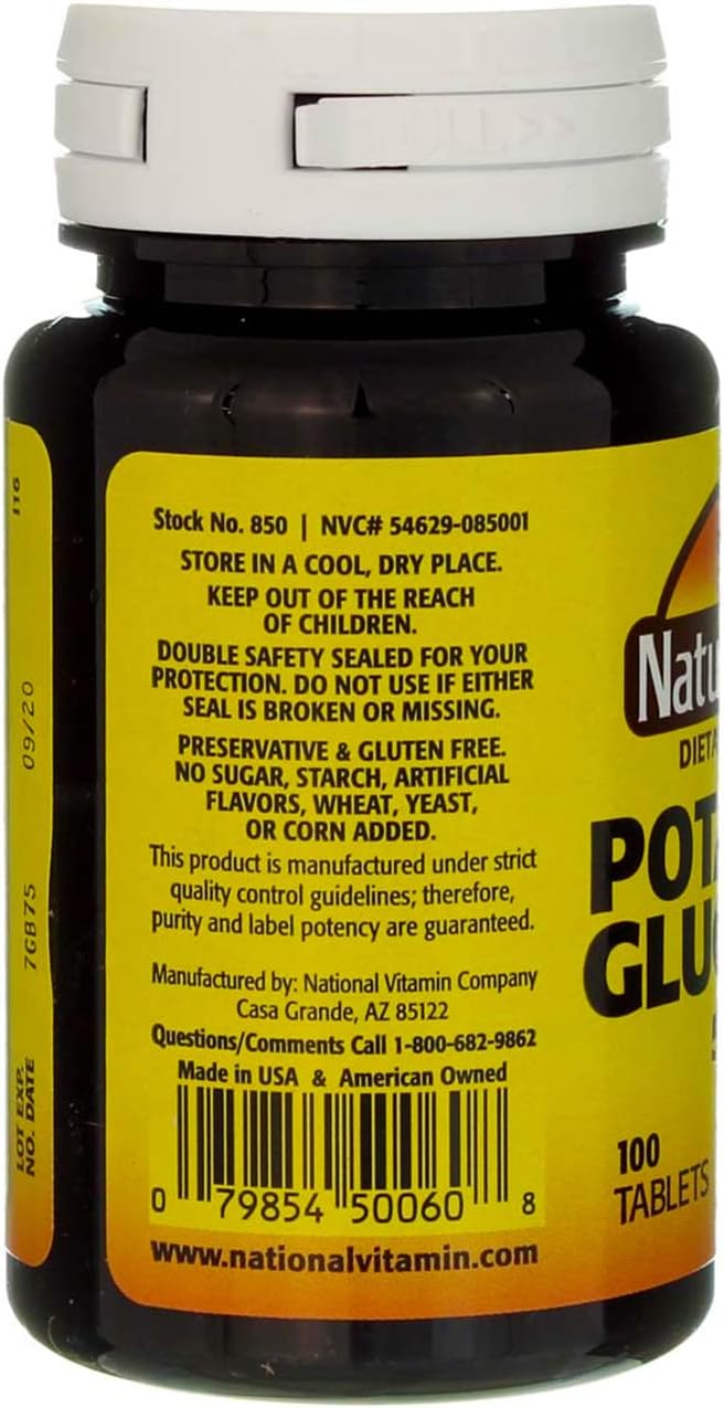 Nature's Blend Potassium Gluconate 500 mg 100 Tabs