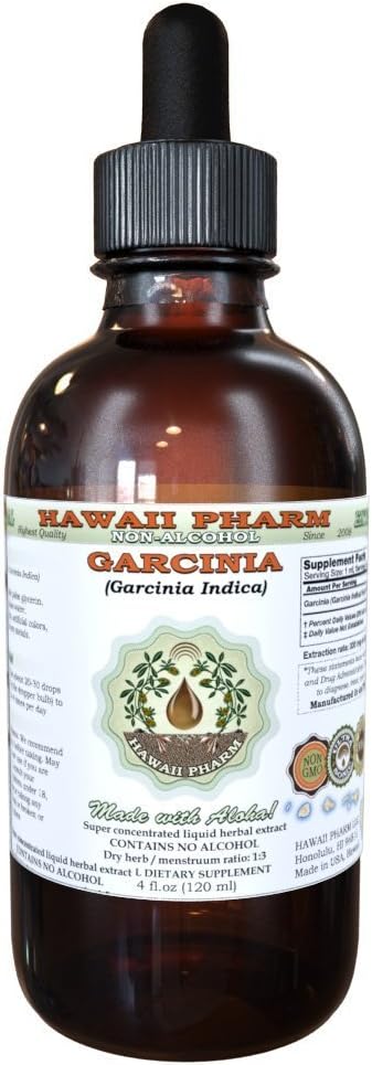 Pure Garcinia Alcohol-Free Liquid Extract, Organic Garcinia (Garcinia cambogia) Dried Fruit Glycerite 2 oz