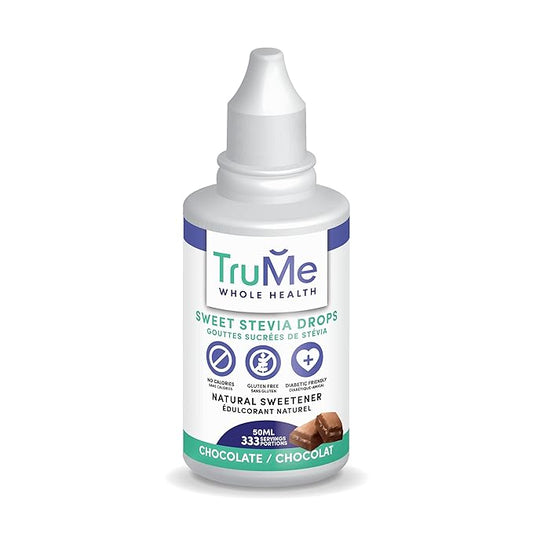 TruMe Whole Health Sweet Stevia Drops - Zero Calorie Sweetener - Keto Liquid Stevia - Vegan - Gluten Free - Alcohol Free - Diabetic Friendly - 333 servings (Chocolate)