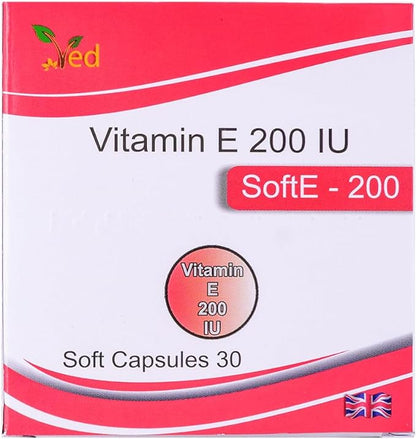 VED Vitamin-E 200 IU SOFTGEL Capsule (15X2)