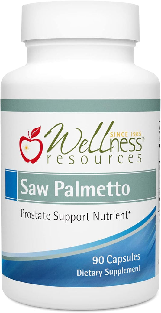 Wellness Resources Saw Palmetto Deep CO2 Extraction, No Solvents - High Potency for Prostate Health (90 Capsules)