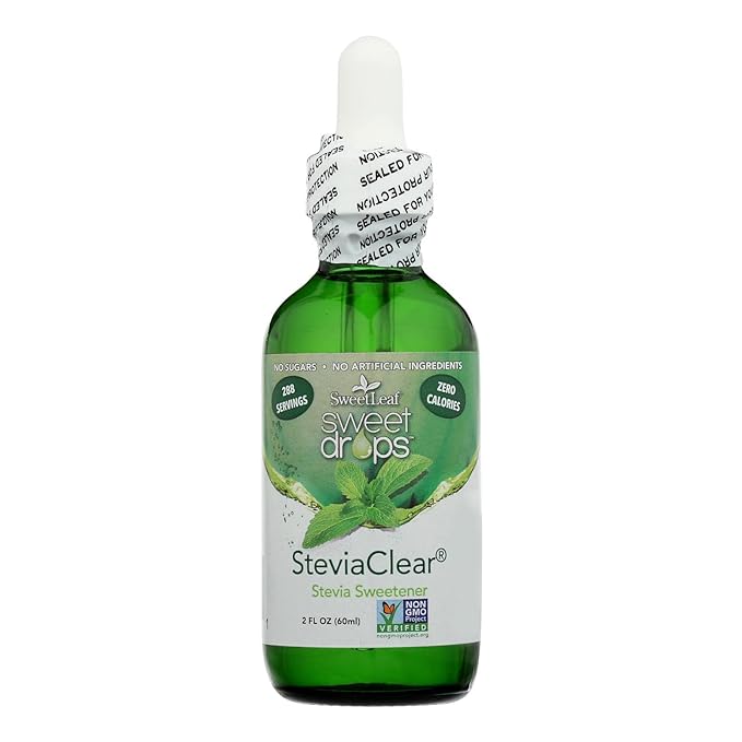 SweetLeaf Sweet Drops Stevia Clear Liquid Stevia Sweetener - Liquid Stevia Drops, Stevia Liquid Sweetener, Zero Calories, Zero Sugar, Non-GMO, Gluten-Free, Keto Friendly - 2 Fl Oz