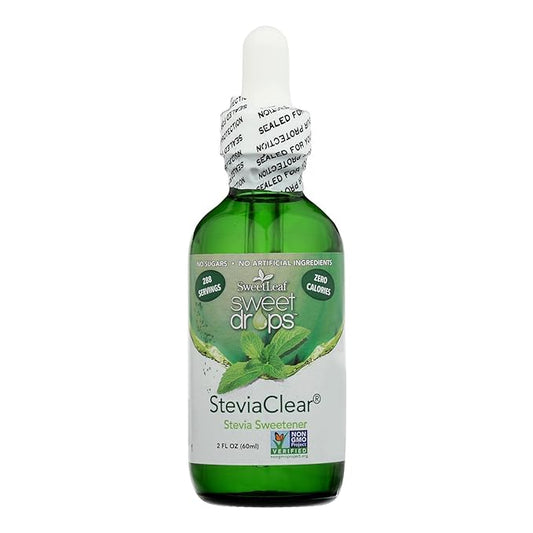 SweetLeaf Sweet Drops Stevia Clear Liquid Stevia Sweetener - Liquid Stevia Drops, Stevia Liquid Sweetener, Zero Calories, Zero Sugar, Non-GMO, Gluten-Free, Keto Friendly - 2 Fl Oz