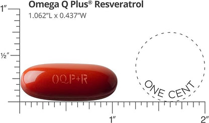 Dr. Sinatra Omega Q Plus Resveratrol - Omega-3 Supplement with CoQ10 and Resveratrol - Promotes Comprehensive Heart and Whole Body Health to Help You Age Well (60 softgels)