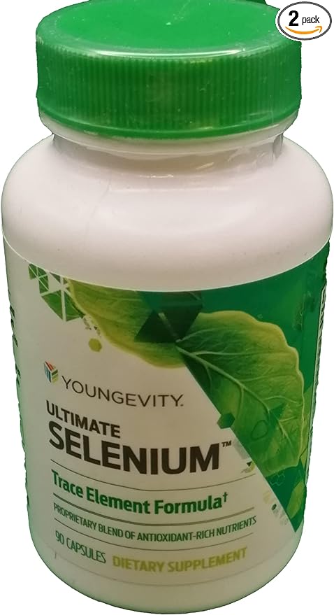 Youngevity Ultimate Selenium + Cofactors - Essential Mineral Supplement for Immune Support, Antioxidant Defense, Thyroid Function, and Cellular Health (I-selenomethionine) - (90 Capsules)