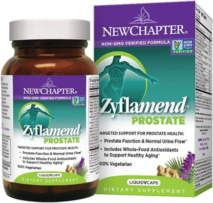 New Chapter Zyflamend Prostate, Vegetarian Capsules 60, with Nettle (Urtica dioica) (root) aqueous extract 50 mg