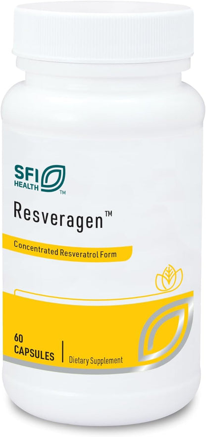 Klaire Labs Resveragen - 250 Milligrams Trans Resveratrol from 500 Milligrams Japanese Knotweed (60 Capsules)