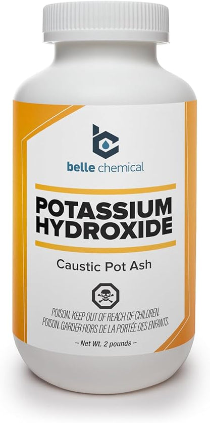 Potassium Hydroxide (Food Grade) FCC/USP 90% (2 Pound)