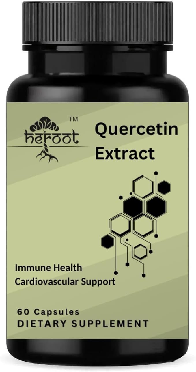 Quercetin Extract Capsules Non-GMO,Gluten-Free, Vegetarian Supports Overall Health Strength Energy (60 capsules)