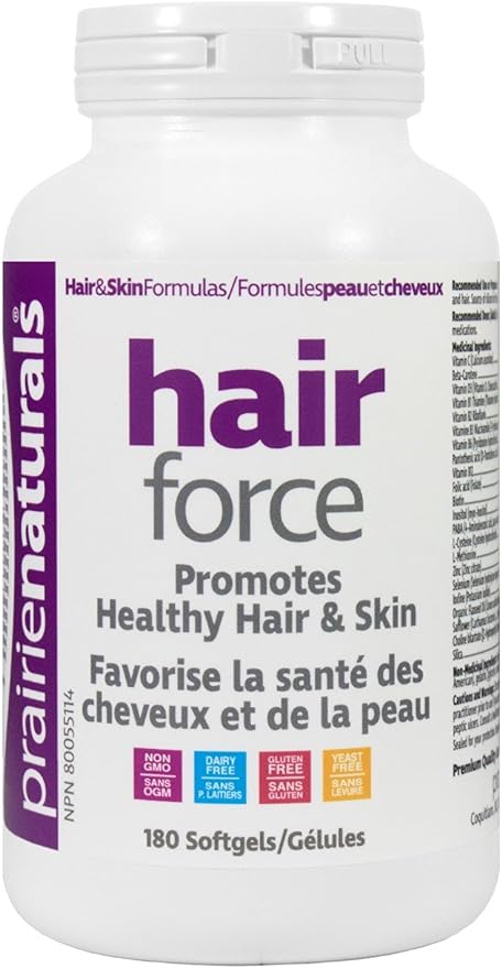 Prairie Naturals Hair-Force, 180 softgels