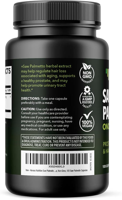 Saw Palmetto for Men Prostate Supplement | Prostate Support Supplement for Men's Health | Potent Saw Palmetto for DHT, Urinary and Prostate Health | Over 3 Month Supply Saw Palmetto Supplement