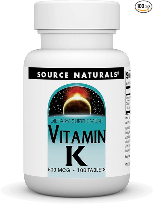 Source Naturals Vitamin K - 500 mcg - 100 Tablets