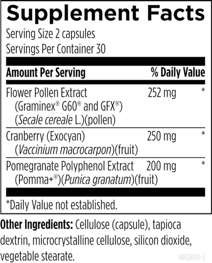 Designs for Health Prostect - Saw Palmetto-Free Prostate Supplements for Men - Urinary Function + Prostate Support - Cranberry, Pollen + Pomegranate Extract - Men's Health Supplement (60 Capsules)