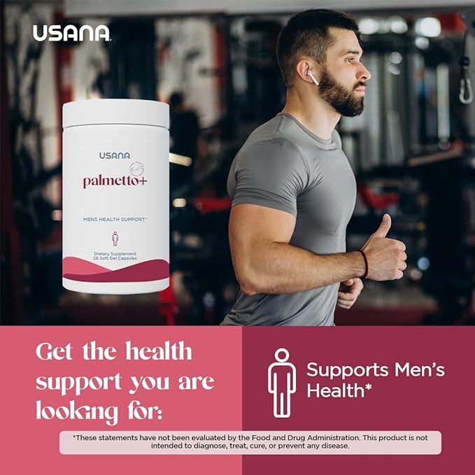 USANA Palmetto Plus Saw Palmetto Prostate Supplement for Men - (28 Capsules per Container) - Serving Size: 1 Capsule