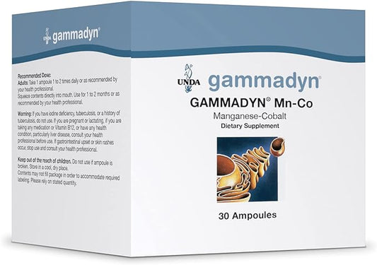 UNDA GAMMADYN Mn-Co | Manganese-Cobalt Oligo-Element Supplement | 30 Ampoules