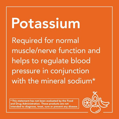 NOW Foods, Potassium Citrate 99 mg, Supports Electrolyte Balance and Normal pH*, Essential Mineral, 360 Veg Capsules