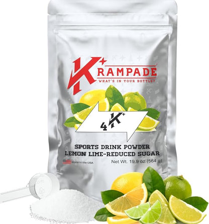 Electrolytes Powder Potassium Supplement - 4000 mg K+, 4X More Than Coconut Water | Instant Cramp Relief | Hydration Powder