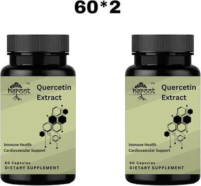 Quercetin Extract Capsules Non-GMO,Gluten-Free, Vegetarian Supports Overall Health Strength Energy (60 capsules)