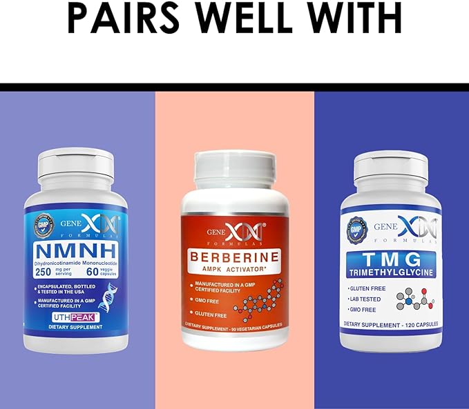 GENEX Trans Resveratrol 1000mg Serving 99% Pure Micronized Pharmaceutical Grade Trans-Resveratrol + Bioperine Extract mad in a GMP & NSF Certified Facility (4X 250mg Cpasules 120ct)