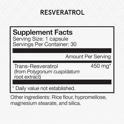 Momentous Resveratrol, 30 Servings