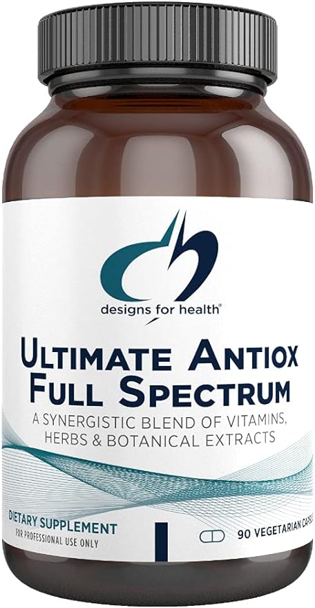 Designs for Health Ultimate Antiox Full Spectrum - Antioxidant Supplement with Resveratrol, Acerola, Lutein, Curcumin C3, Quercetin + More (90 Capsules)