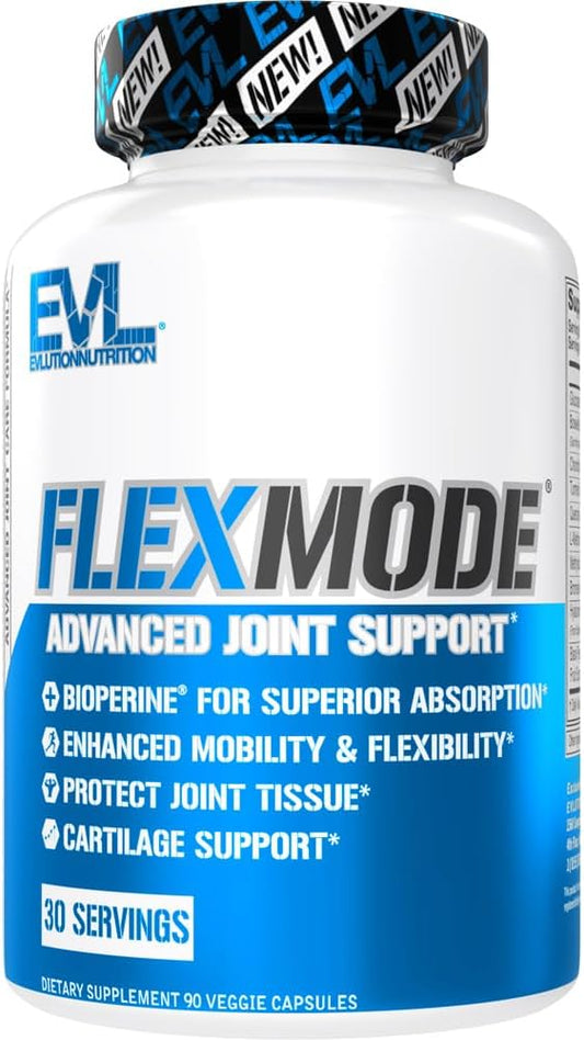 Evlution High Absorption Joint Support with Glucosamine, Chondroitin, MSM, Boswellia, Hyaluronic Acid - 30 Servings