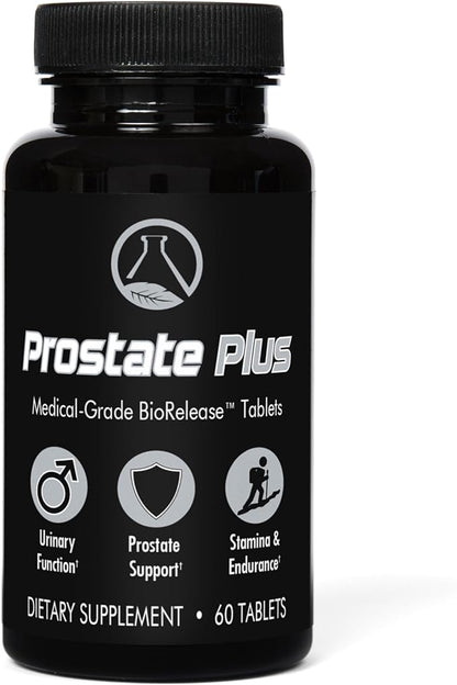 Prostate Plus Prostate Supplements for Men - 60Ct, Saw Palmetto, Quercetin, Bromelain, Lycopene, Stinging Nettle, Prostate Health Support