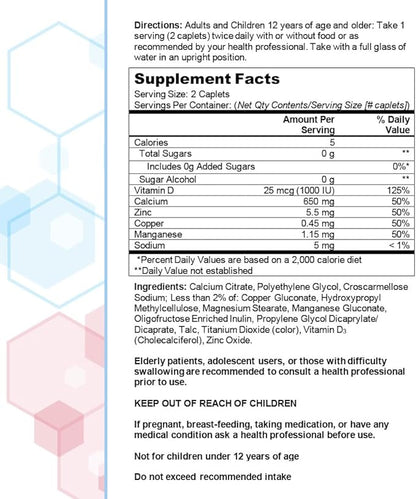 Citracal Maximum Plus, 650 mg Calcium Citrate, easily absorbed and highly soluble with 25 mcg (1000 IU) Vitamin D3, Bone Health Support, Calcium Supplement for Ages 12+, 180 Count