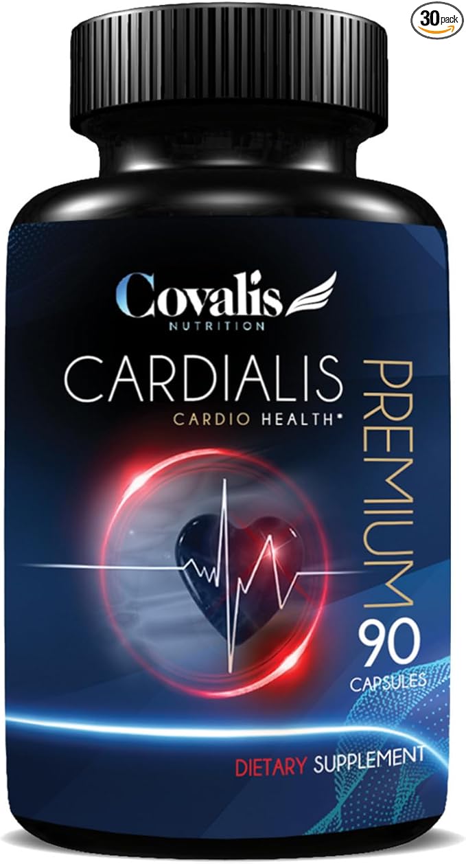 Cardialis Heart Health Supplement | with Bergamot, Hawthorne Berry, & CoQ10 | Healthy Blood Circulation + Antioxidant Support | 30 Capsules