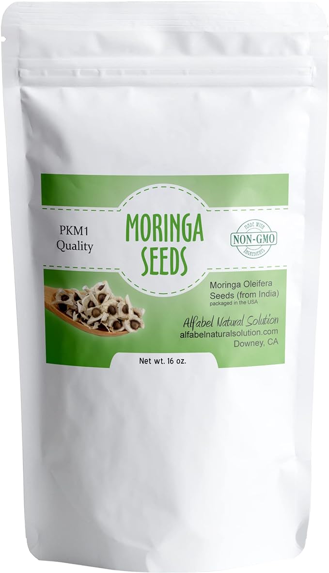 Moringa Oleifera Seeds PKM1 Premium Quality - 1 LB (16 oz) - Edible - Planting - Reseable Pouch