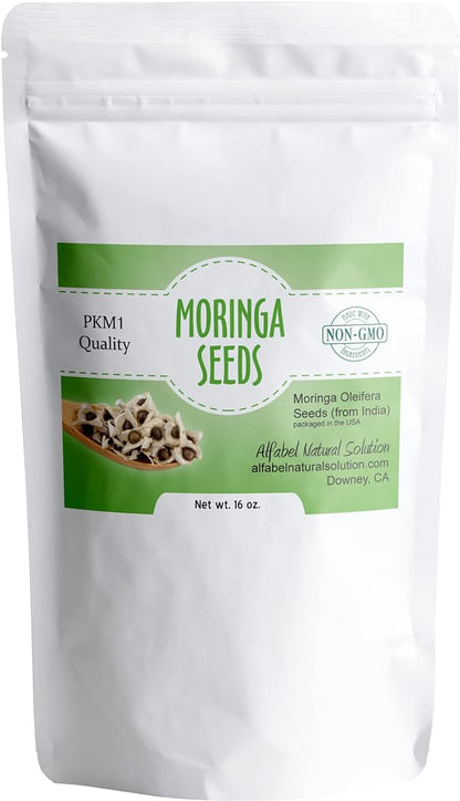 Moringa Oleifera Seeds PKM1 Premium Quality - 1 LB (16 oz) - Edible - Planting - Reseable Pouch