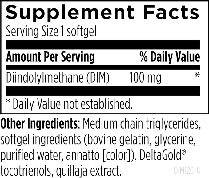 Designs for Health DIM-Evail - 100mg DIM Supplement Enhanced Absorption Diindolylmethane - Supports Healthy Estrogen Metabolism & Women's Health - Non-GMO & Soy-Free (120 Softgels)